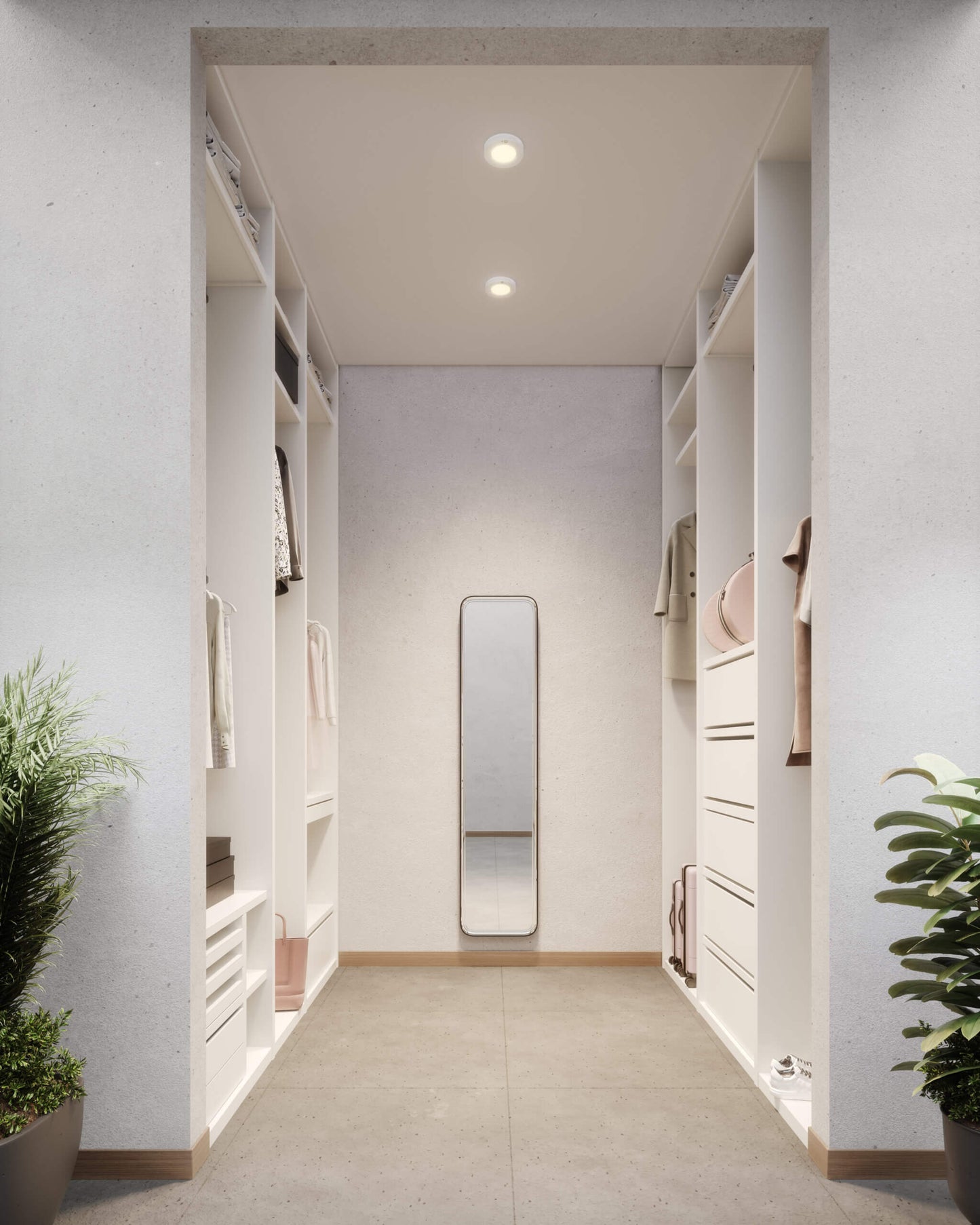 Plastic Flush Mount, 5CCT