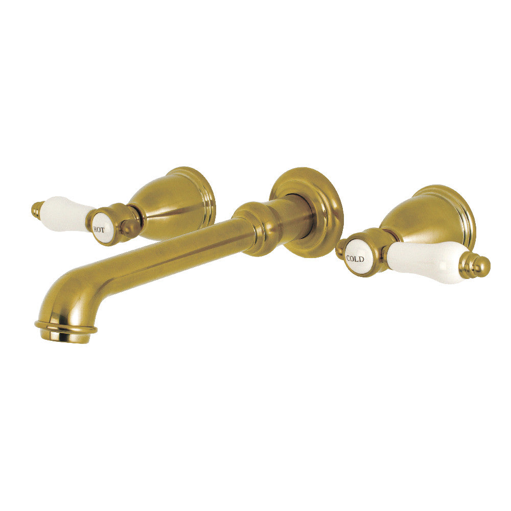 Bel-Air Wall-Mount Bathroom Faucet in Brushed Brass