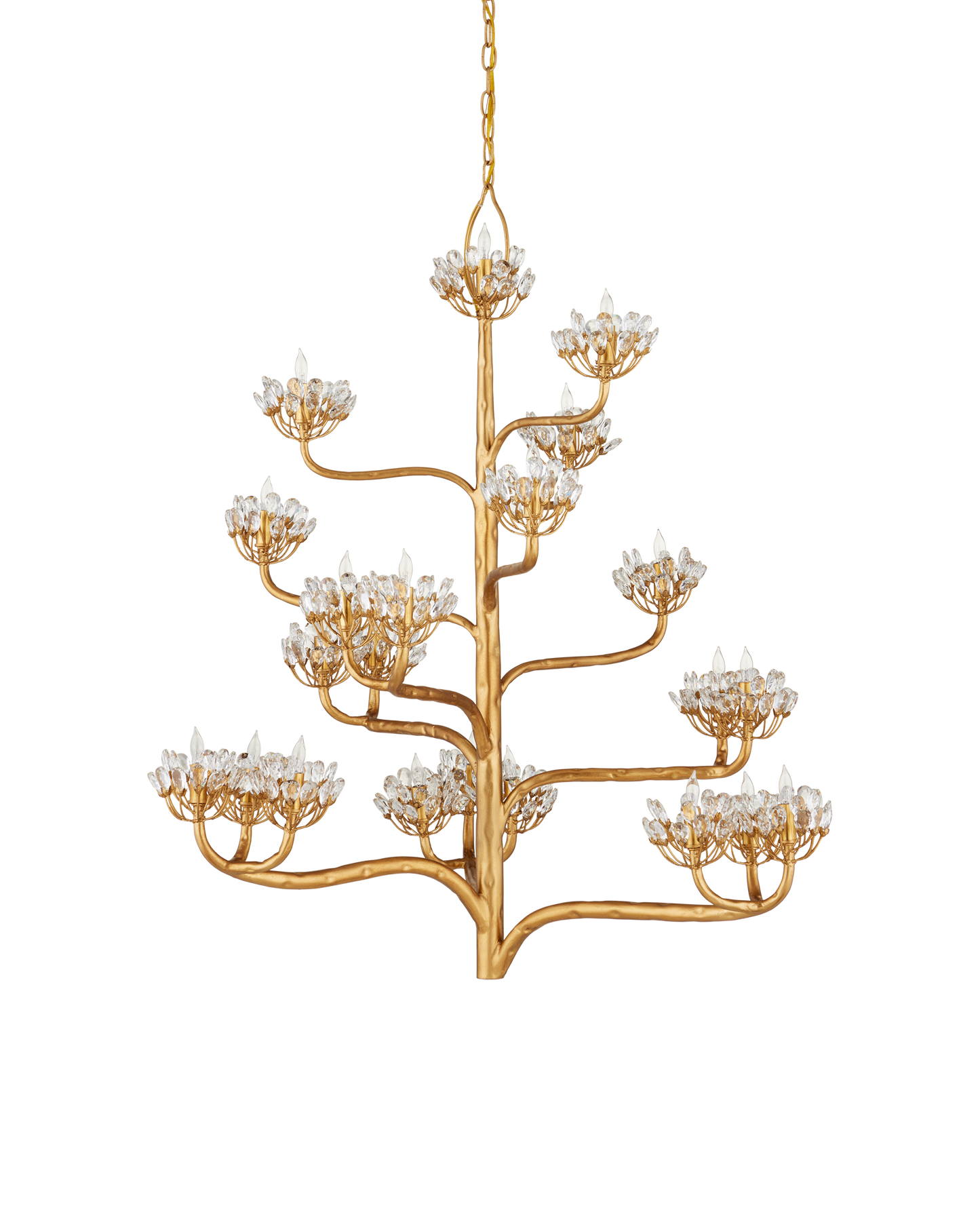 Agave Americana Gold Chandelier