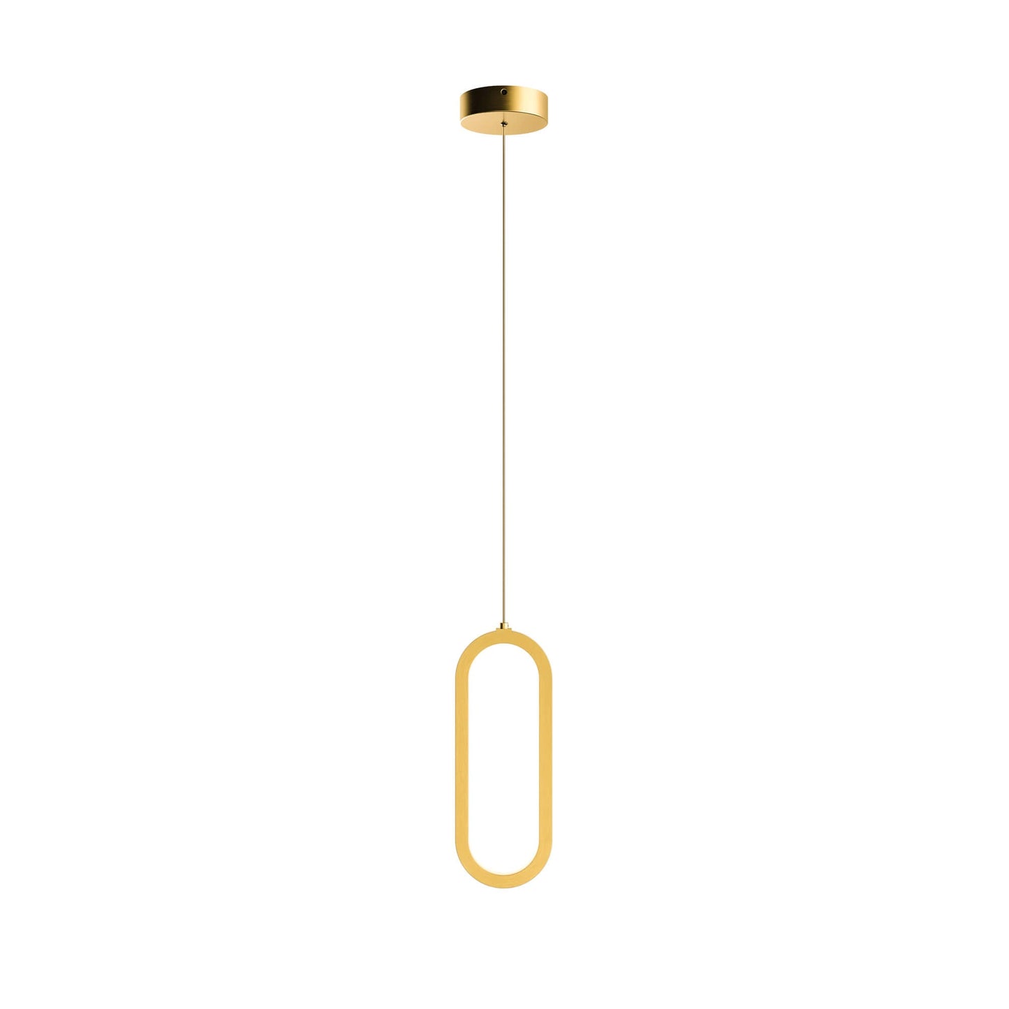 Single Vertical Oblong Pendant 16''
