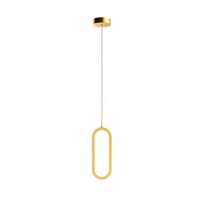 Single Vertical Oblong Pendant 16''