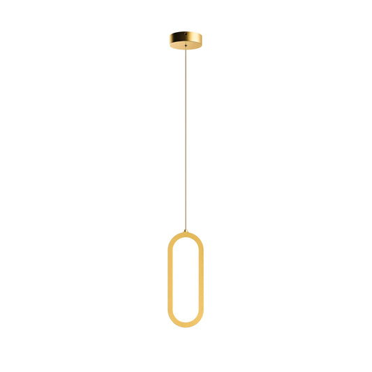 Single Vertical Oblong Pendant 16''