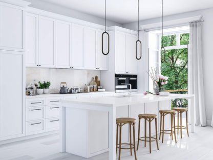 Single Vertical Oblong Pendant 16''