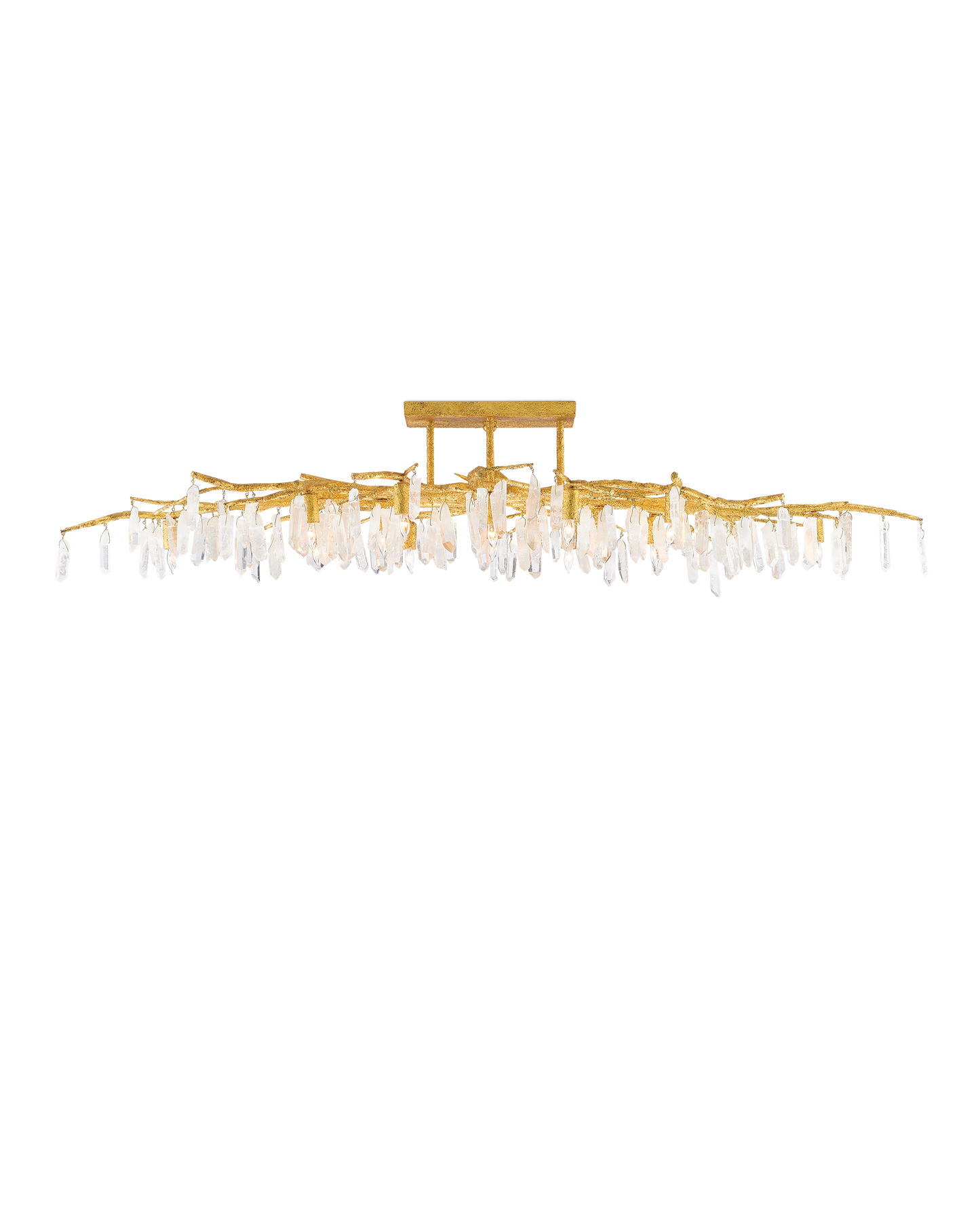 Forest Light Gold Semi-Flush Mount