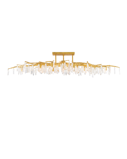 Forest Light Gold Semi-Flush Mount