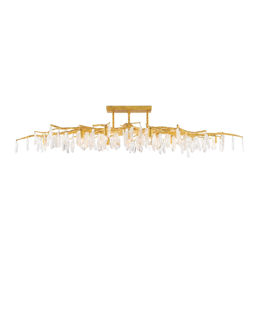 Forest Light Gold Semi-Flush Mount