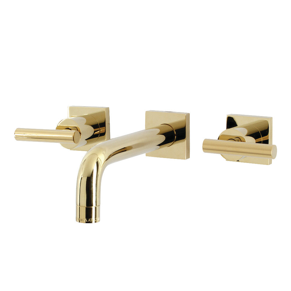 Manhattan Wall-Mount Bathroom Faucet in Polished Brass