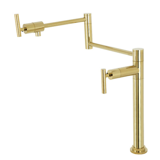 Manhattan Pot Filler Faucet in Polished Brass