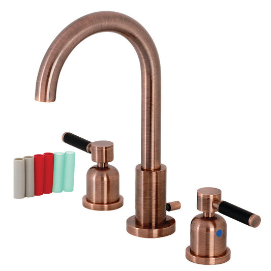 Kaiser Widespread Bathroom Faucet in Antique Copper