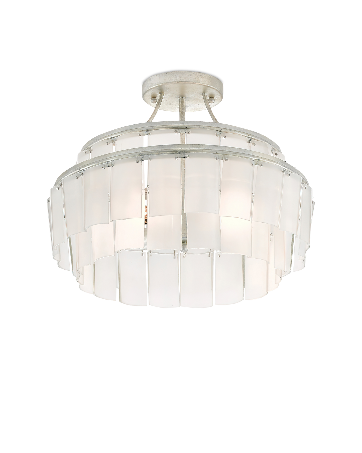 Vintner White Semi-Flush Mount