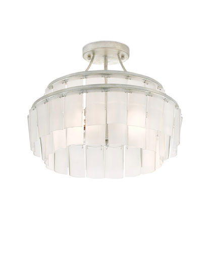 Vintner White Semi-Flush Mount