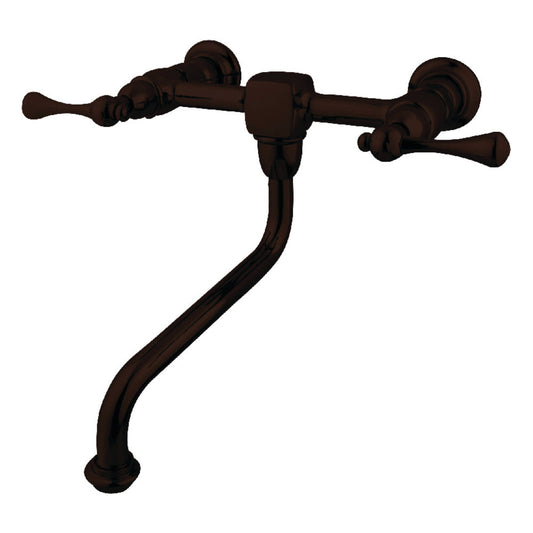 Heritage Wall-Mount Bathroom Faucet in Oil Rubbed Bronze