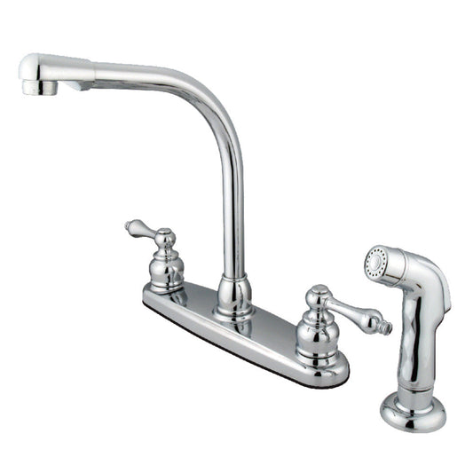 Victorian Centerset Kitchen Faucet in Polished Chrome