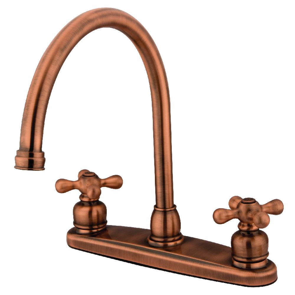 Vintage Centerset Kitchen Faucet in Antique Copper