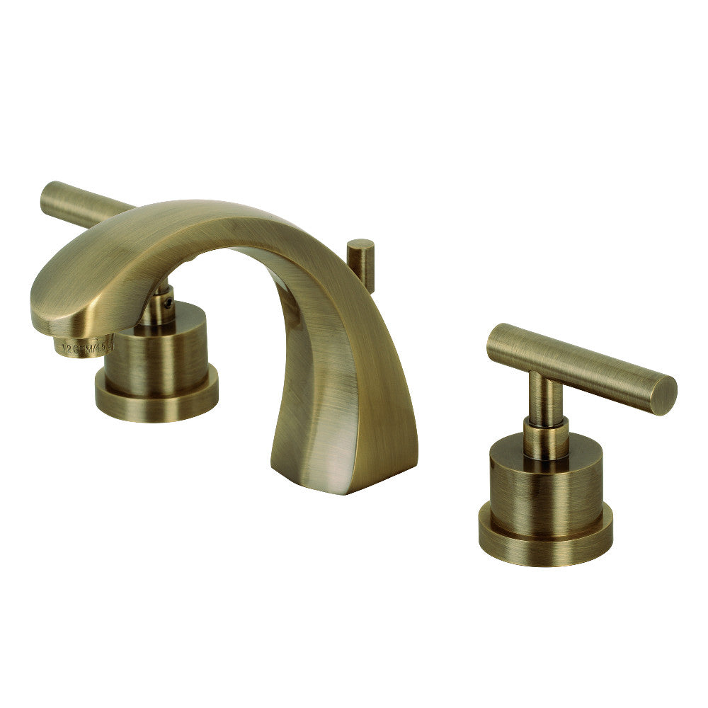 Manhattan Widespread Bathroom Faucet in Antique Brass