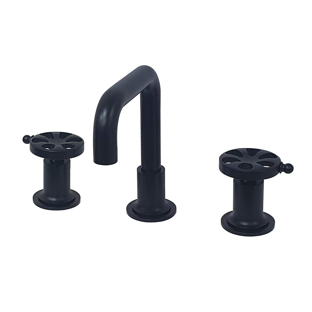 Belknap Widespread Bathroom Faucet in Matte Black