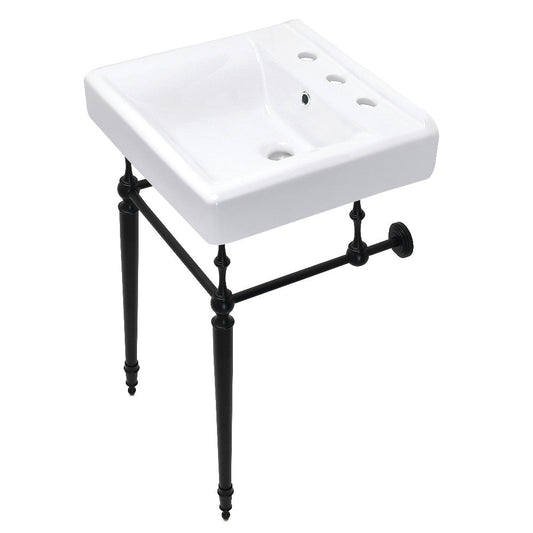 Edwardian 20 Inch Console Sink in White