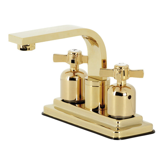 Millennium 4 Inch Centerset Bathroom Faucet in Polished Brass