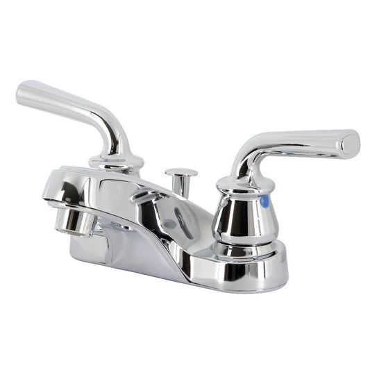 Restoration 4 Inch Centerset Bathroom Faucet in Polished Chrome