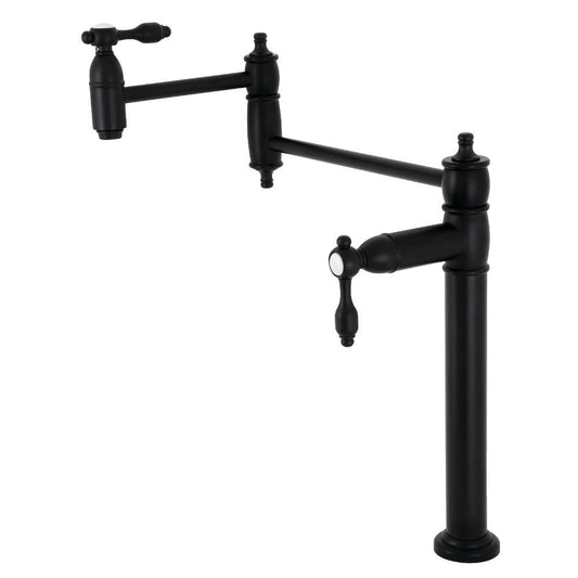 Tudor Pot Filler Faucet in Matte Black