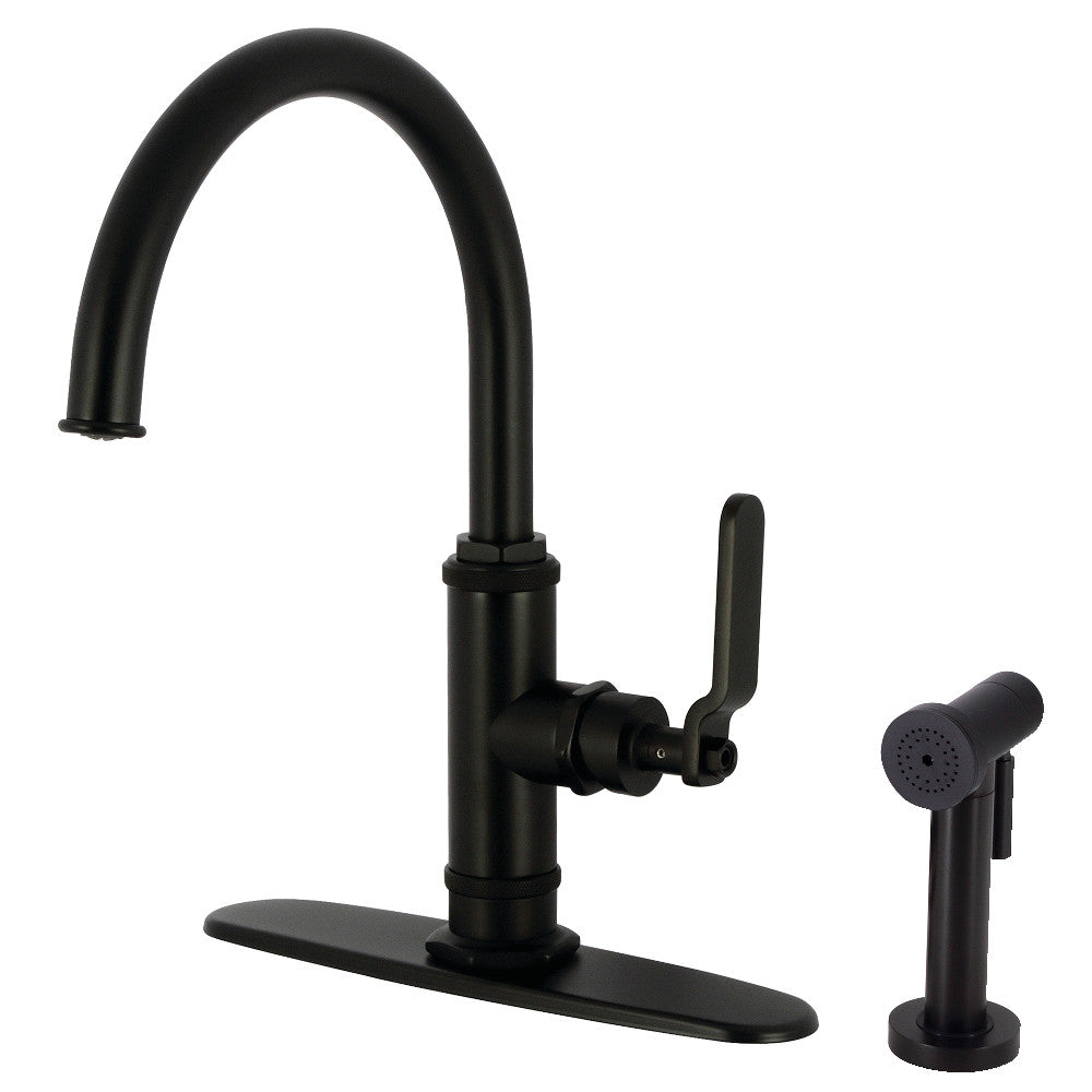 Whitaker One Handle Kitchen Faucet in Matte Black