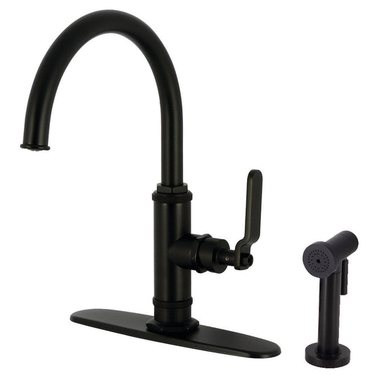 Whitaker One Handle Kitchen Faucet in Matte Black