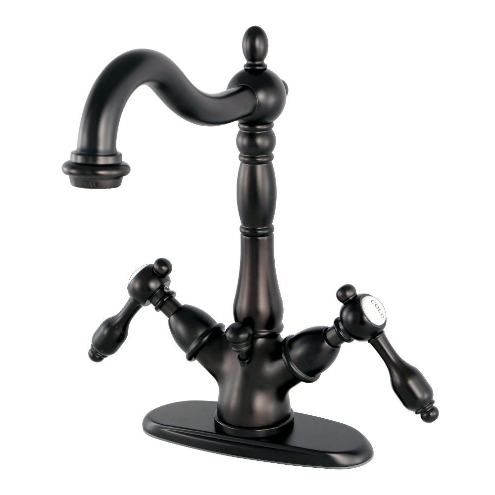 Tudor 4 Inch Centerset Bathroom Faucet in Oil Rubbed Bronze