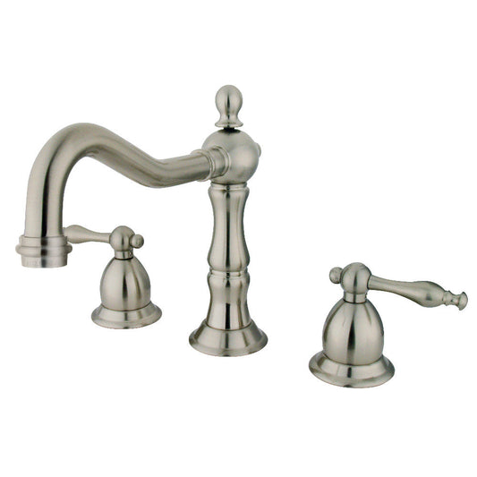 Heritage Widespread Bathroom Faucet in Brushed Nickel