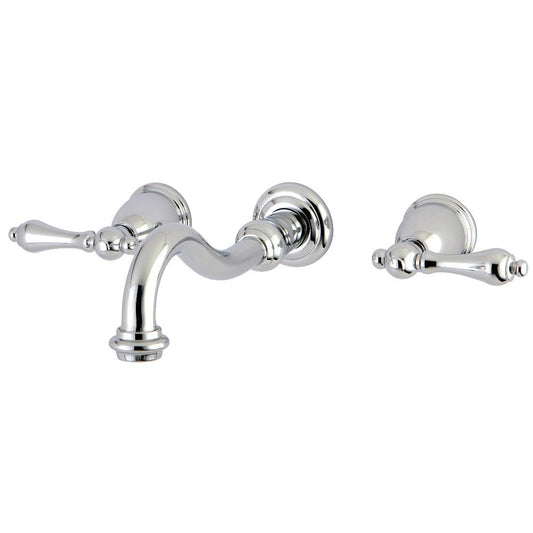 Vintage Wall-Mount Bathroom Faucet in Polished Chrome