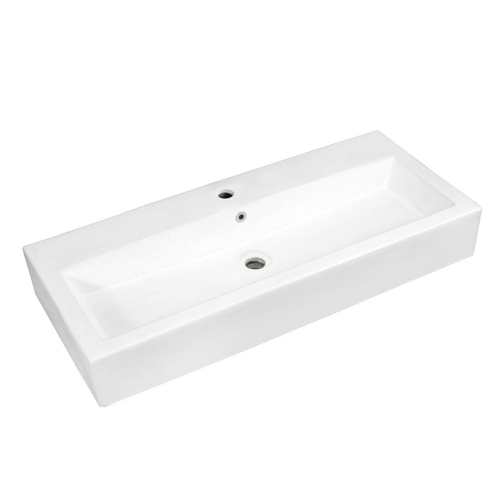 Anne 39.38 Inch Vessel Sink in White