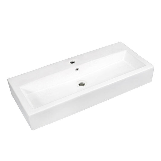 Anne 39.38 Inch Vessel Sink in White