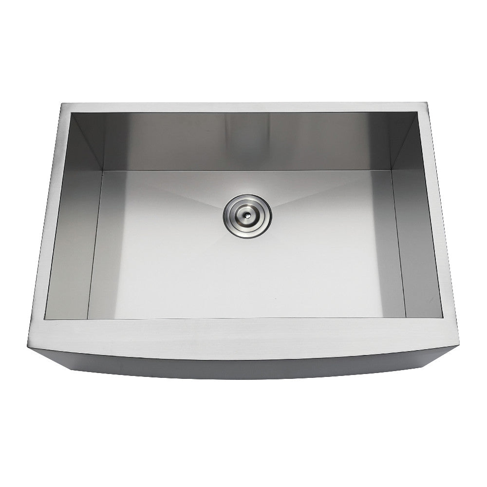 Uptowne 30 Inch Farmhouse Kitchen Sink in Brushed Stainless