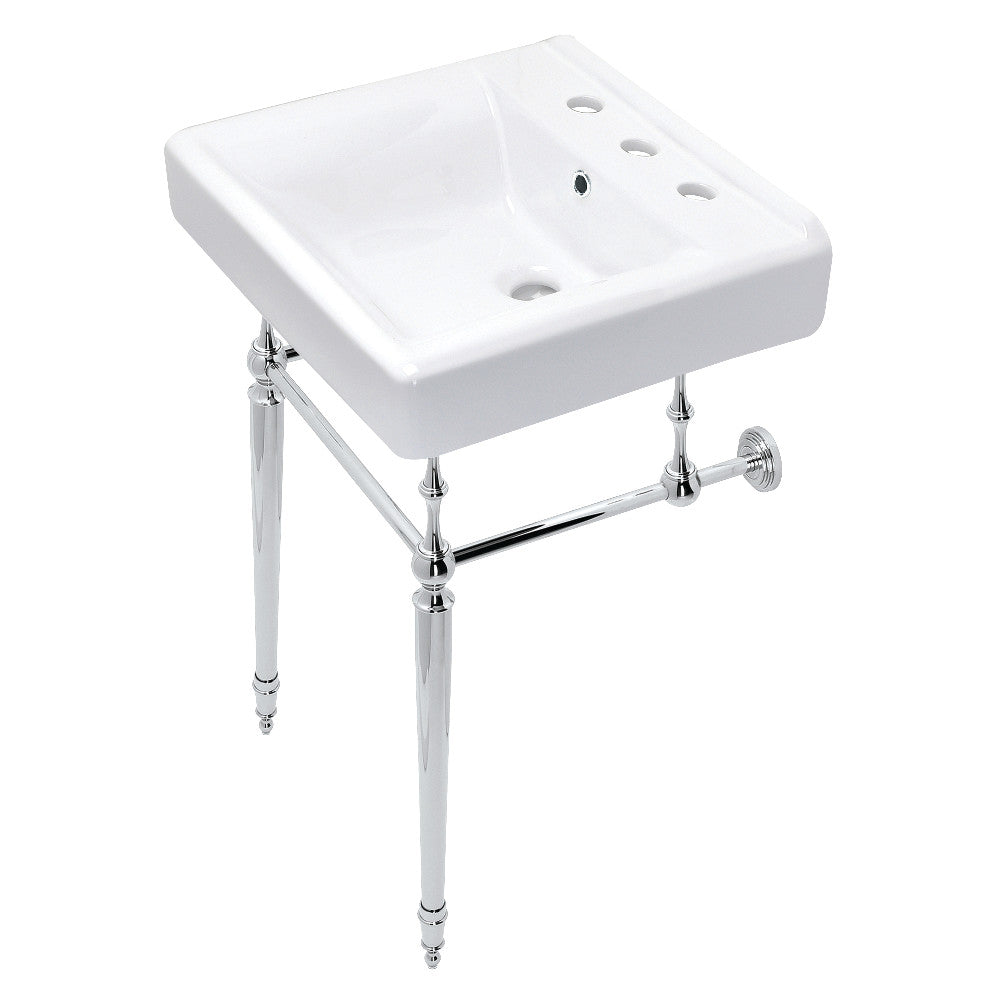 Edwardian 20 Inch Console Sink in White