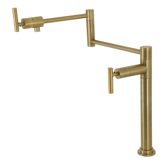 Manhattan Pot Filler Faucet in Brushed Brass