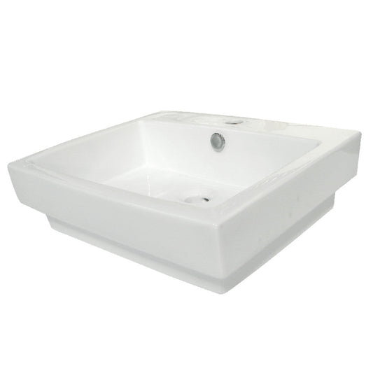Plaza 24 Inch Vessel Sink in White