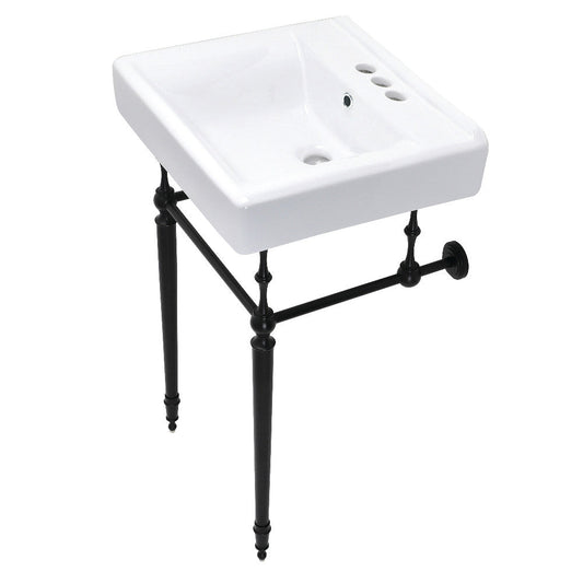 Edwardian 20 Inch Console Sink in White