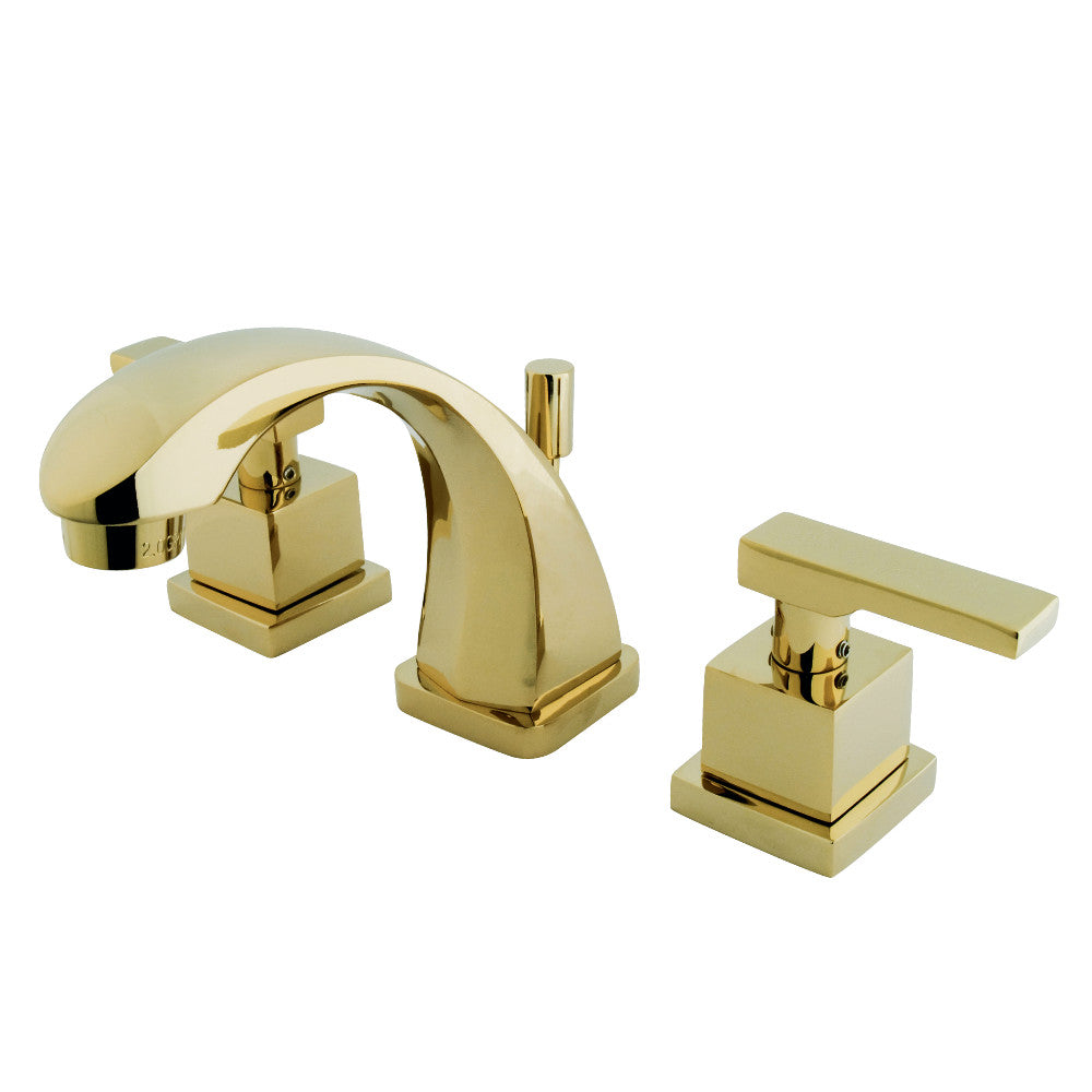 Executive Widespread Bathroom Faucet in Polished Brass