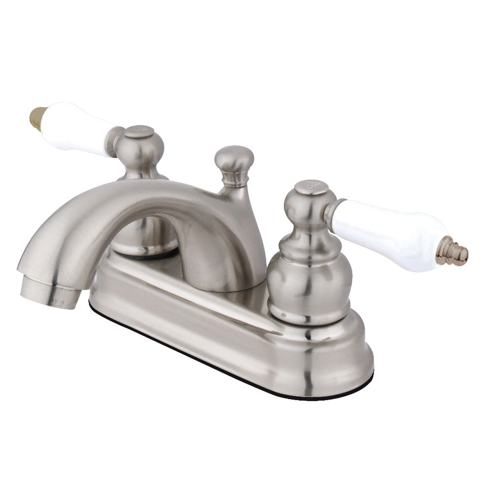 Vintage 4 Inch Centerset Bathroom Faucet in Brushed Nickel