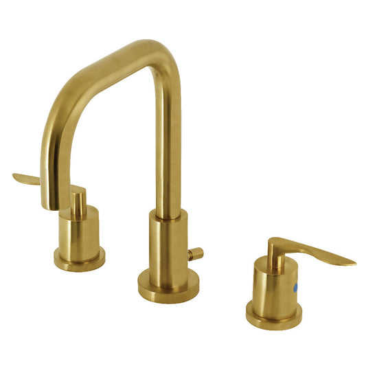 Serena Widespread Bathroom Faucet in Brushed Brass