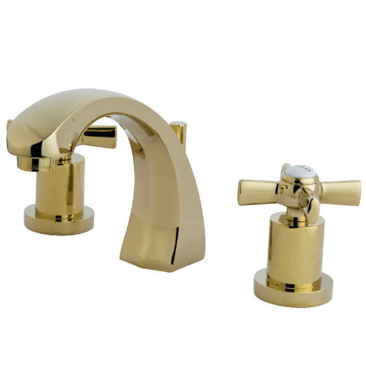Millennium Widespread Bathroom Faucet in Polished Brass