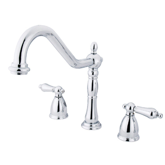 Heritage Widespread Kitchen Faucet in Polished Chrome