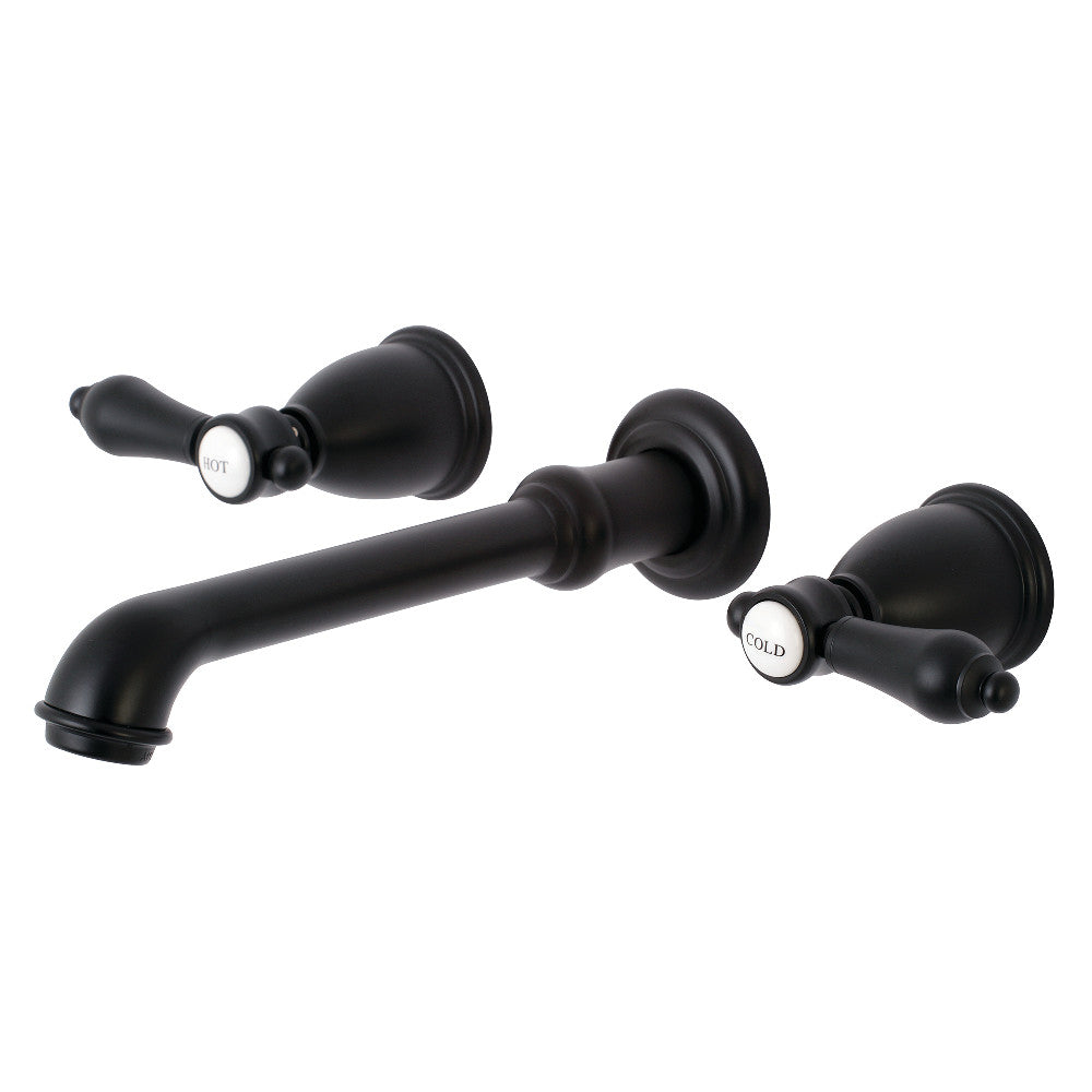 Heirloom Wall-Mount Bathroom Faucet in Matte Black