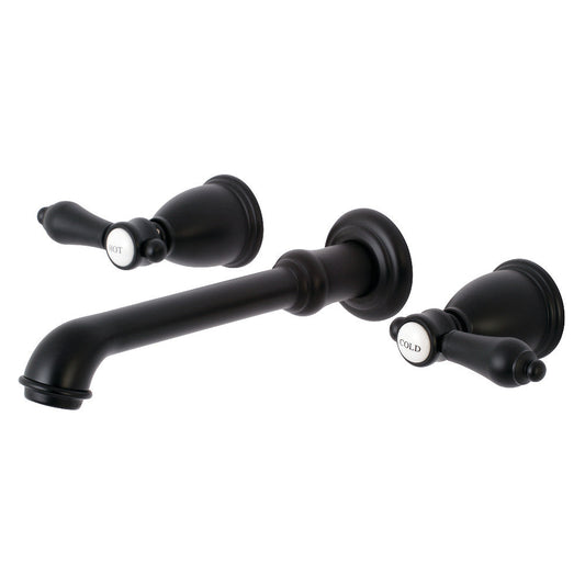 Heirloom Wall-Mount Bathroom Faucet in Matte Black