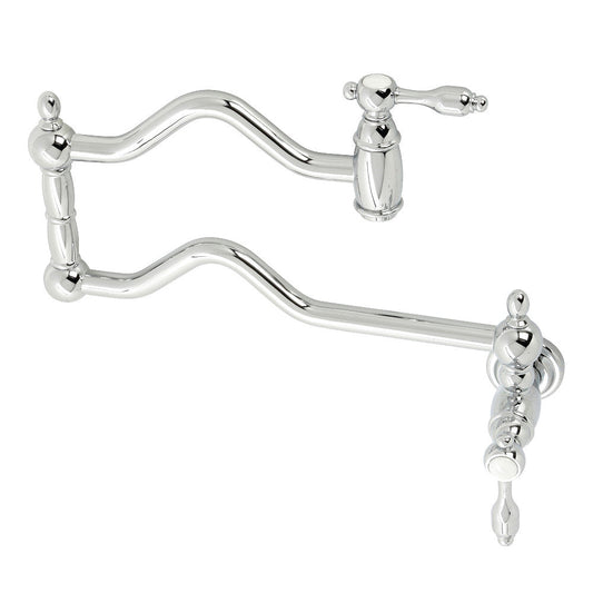 Tudor Pot Filler Faucet in Polished Chrome
