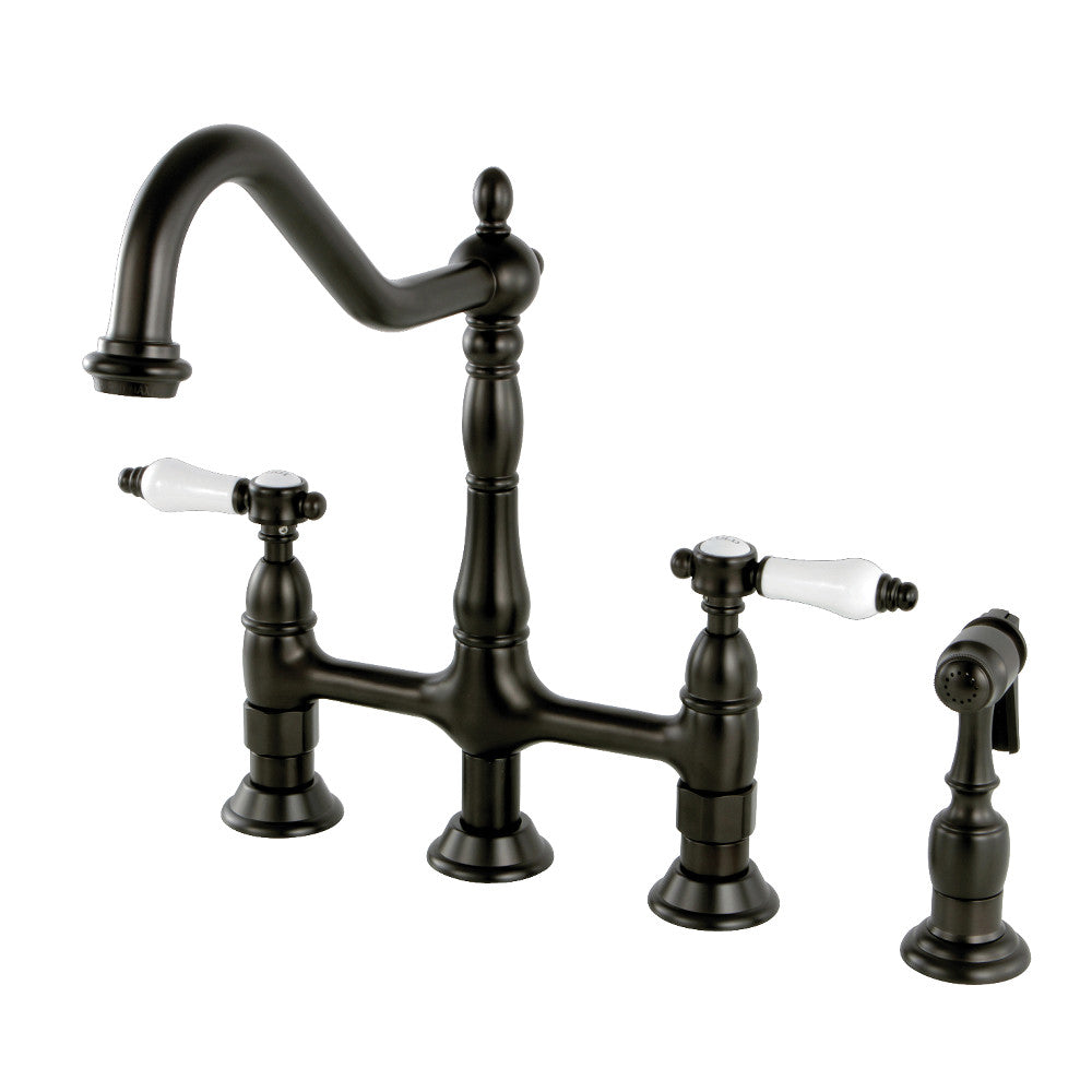 Bel-Air Bridge Kitchen Faucet in Oil Rubbed Bronze