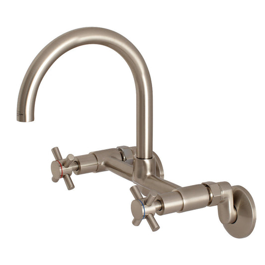 Concord Wall Mount Kitchen Faucet in Brushed Nickel