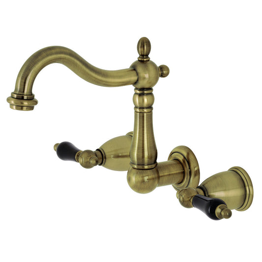 Duchess Wall-Mount Bathroom Faucet in Antique Brass