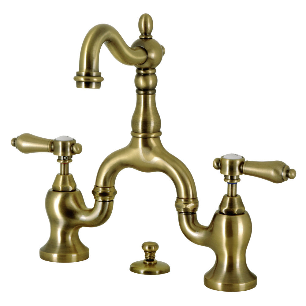 Heirloom Bridge Bathroom Faucet in Antique Brass