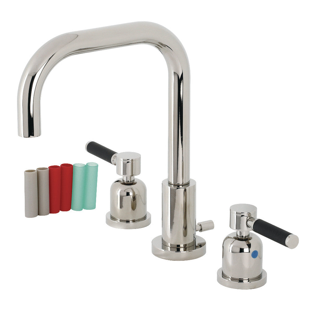 Kaiser Widespread Bathroom Faucet in Polished Nickel