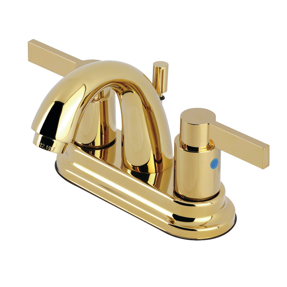 NuvoFusion 4 Inch Centerset Bathroom Faucet in Polished Brass